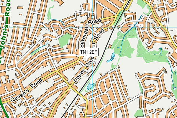 TN1 2EF map - OS VectorMap District (Ordnance Survey)