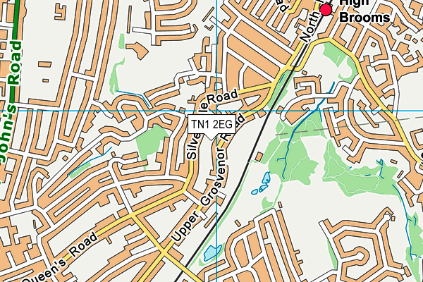 TN1 2EG map - OS VectorMap District (Ordnance Survey)