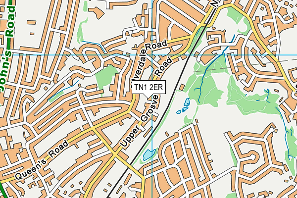 TN1 2ER map - OS VectorMap District (Ordnance Survey)