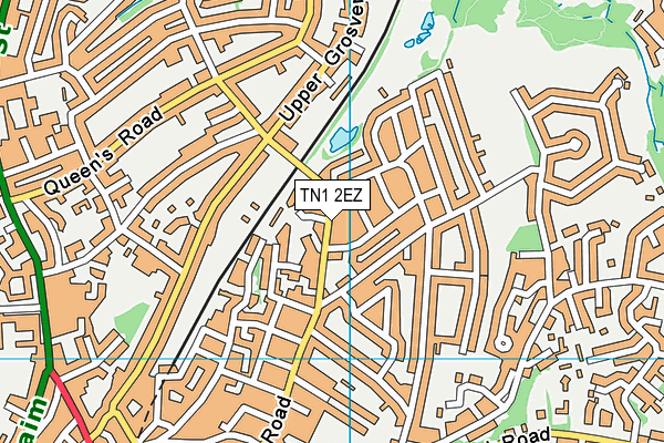 TN1 2EZ map - OS VectorMap District (Ordnance Survey)