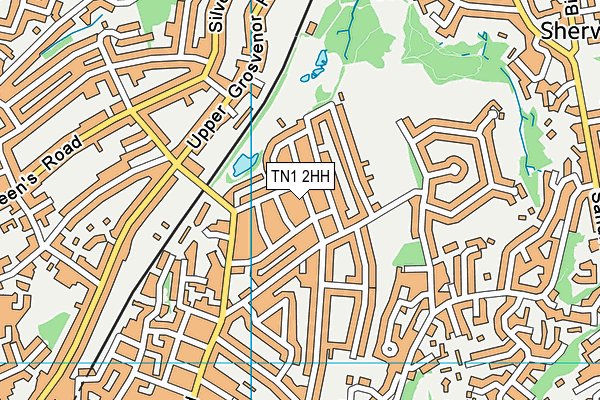 TN1 2HH map - OS VectorMap District (Ordnance Survey)