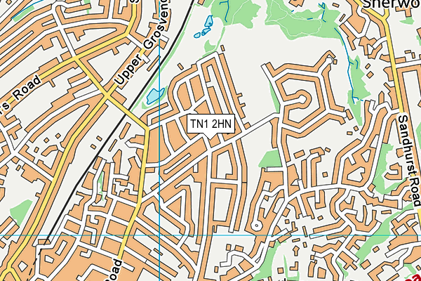 TN1 2HN map - OS VectorMap District (Ordnance Survey)