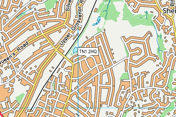 TN1 2HQ map - OS VectorMap District (Ordnance Survey)