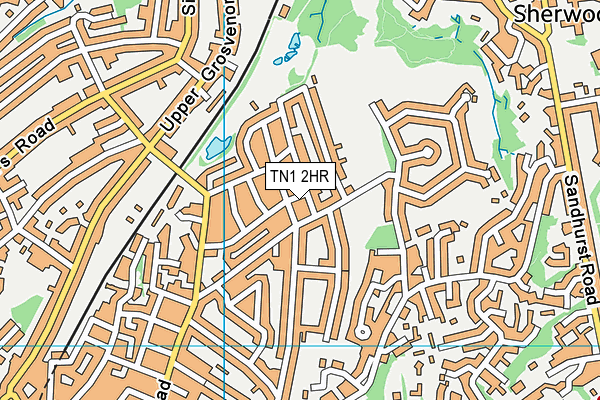 TN1 2HR map - OS VectorMap District (Ordnance Survey)