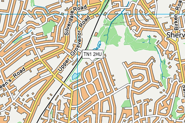 TN1 2HU map - OS VectorMap District (Ordnance Survey)