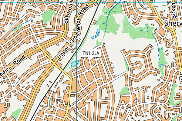 TN1 2JA map - OS VectorMap District (Ordnance Survey)