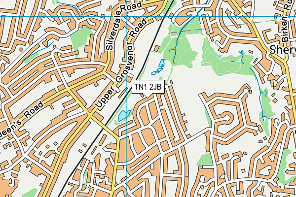 TN1 2JB map - OS VectorMap District (Ordnance Survey)