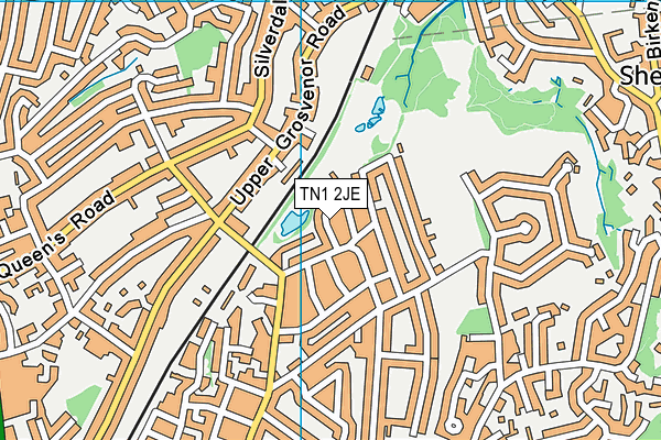 TN1 2JE map - OS VectorMap District (Ordnance Survey)
