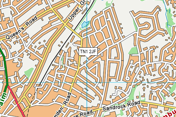 TN1 2JF map - OS VectorMap District (Ordnance Survey)
