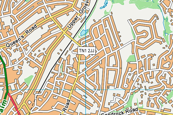 TN1 2JJ map - OS VectorMap District (Ordnance Survey)