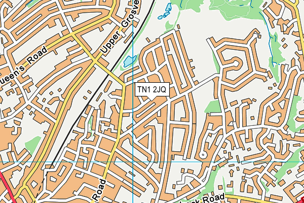 TN1 2JQ map - OS VectorMap District (Ordnance Survey)