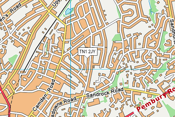 TN1 2JY map - OS VectorMap District (Ordnance Survey)