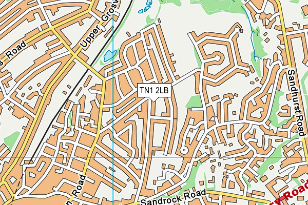 TN1 2LB map - OS VectorMap District (Ordnance Survey)