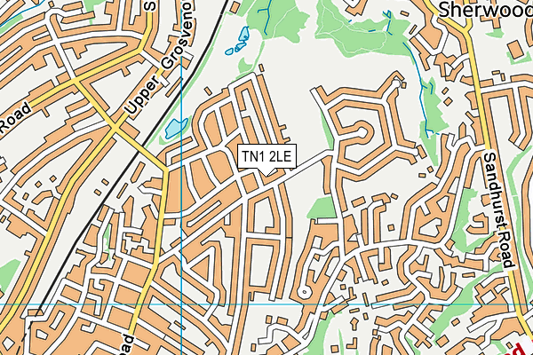 TN1 2LE map - OS VectorMap District (Ordnance Survey)