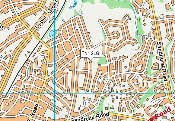 TN1 2LG map - OS VectorMap District (Ordnance Survey)
