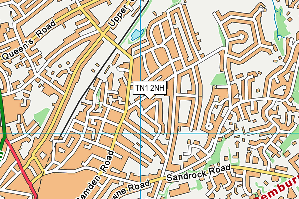 TN1 2NH map - OS VectorMap District (Ordnance Survey)