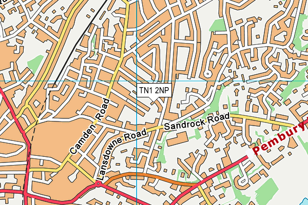 TN1 2NP map - OS VectorMap District (Ordnance Survey)
