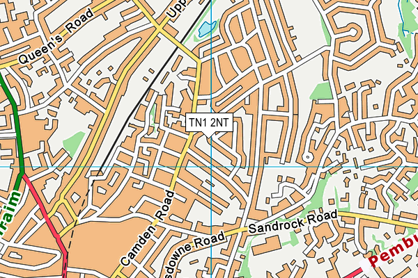 TN1 2NT map - OS VectorMap District (Ordnance Survey)