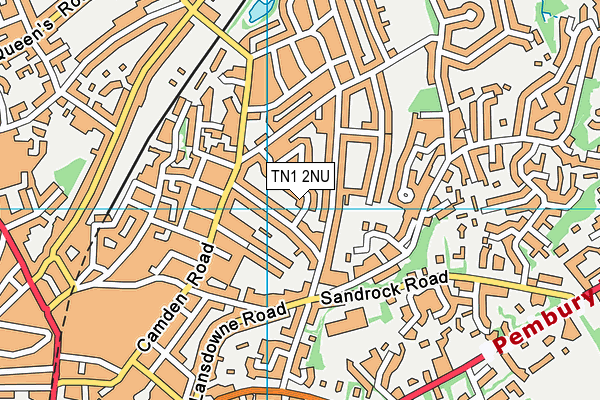 TN1 2NU map - OS VectorMap District (Ordnance Survey)