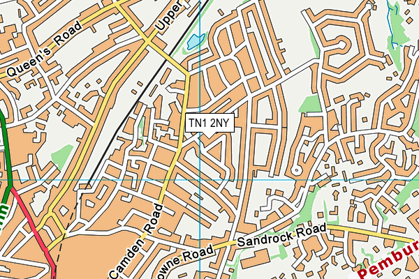 TN1 2NY map - OS VectorMap District (Ordnance Survey)