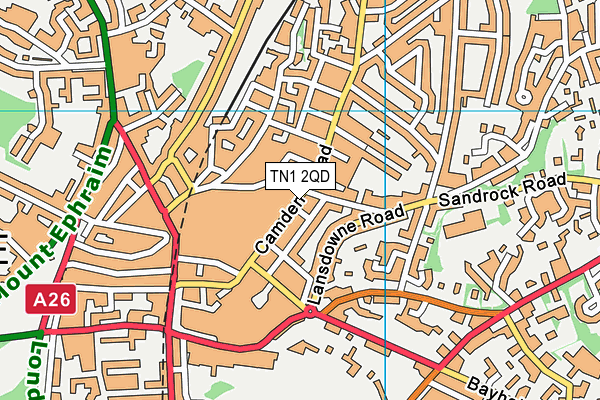 TN1 2QD map - OS VectorMap District (Ordnance Survey)