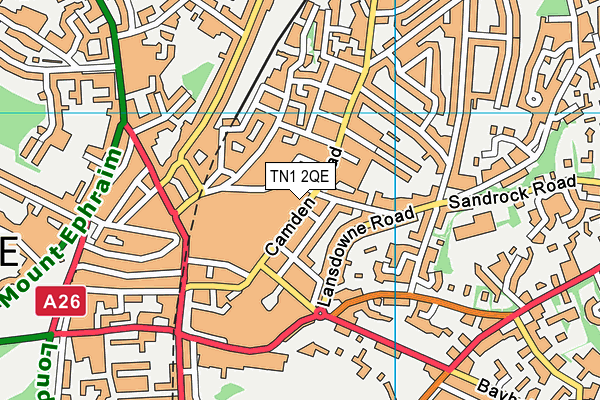 TN1 2QE map - OS VectorMap District (Ordnance Survey)