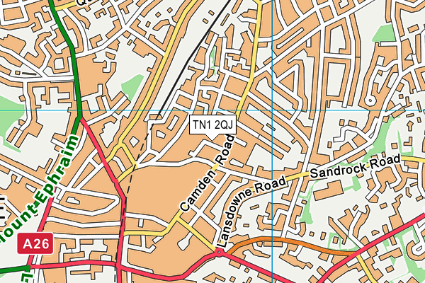 TN1 2QJ map - OS VectorMap District (Ordnance Survey)