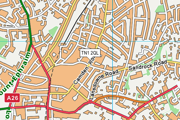 TN1 2QL map - OS VectorMap District (Ordnance Survey)