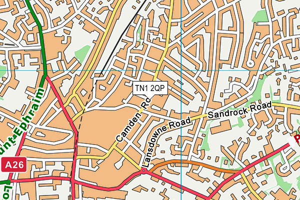 TN1 2QP map - OS VectorMap District (Ordnance Survey)