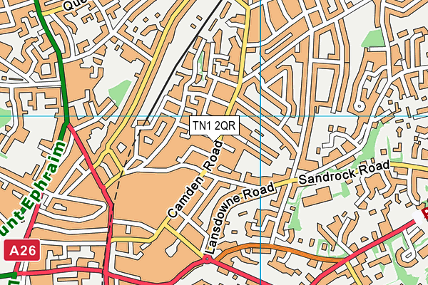 TN1 2QR map - OS VectorMap District (Ordnance Survey)