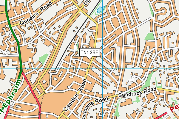 TN1 2RF map - OS VectorMap District (Ordnance Survey)