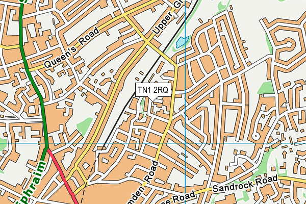 TN1 2RQ map - OS VectorMap District (Ordnance Survey)