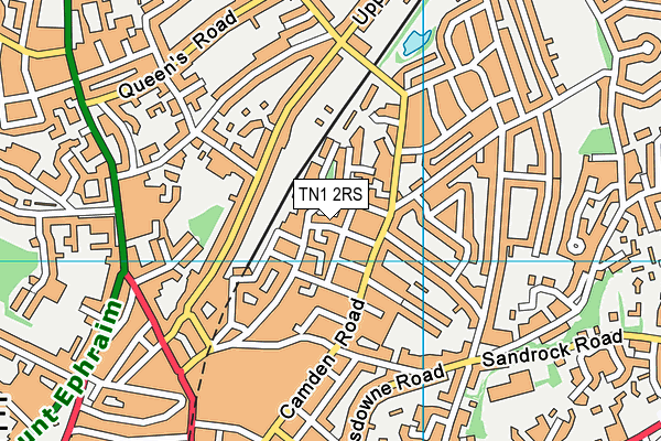 TN1 2RS map - OS VectorMap District (Ordnance Survey)