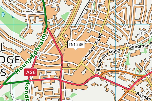 TN1 2SR map - OS VectorMap District (Ordnance Survey)