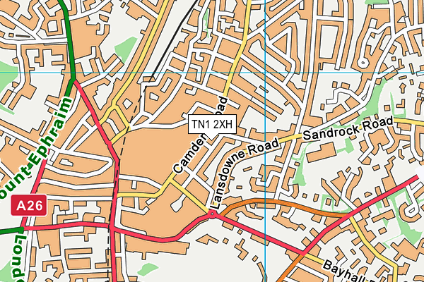 TN1 2XH map - OS VectorMap District (Ordnance Survey)