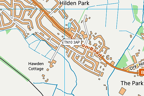 TN10 3AP map - OS VectorMap District (Ordnance Survey)