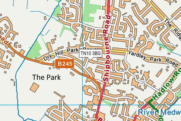 TN10 3BG map - OS VectorMap District (Ordnance Survey)