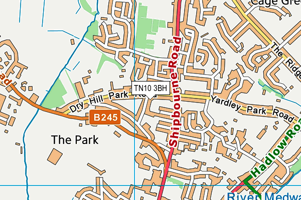 TN10 3BH map - OS VectorMap District (Ordnance Survey)