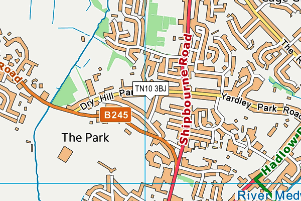 TN10 3BJ map - OS VectorMap District (Ordnance Survey)