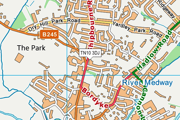 TN10 3DJ map - OS VectorMap District (Ordnance Survey)