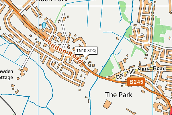 TN10 3DQ map - OS VectorMap District (Ordnance Survey)