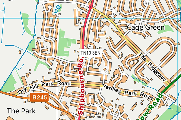 TN10 3EN map - OS VectorMap District (Ordnance Survey)