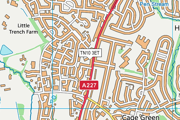 TN10 3ET map - OS VectorMap District (Ordnance Survey)