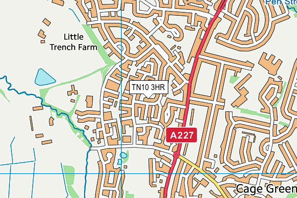 TN10 3HR map - OS VectorMap District (Ordnance Survey)