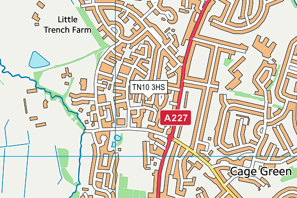 TN10 3HS map - OS VectorMap District (Ordnance Survey)