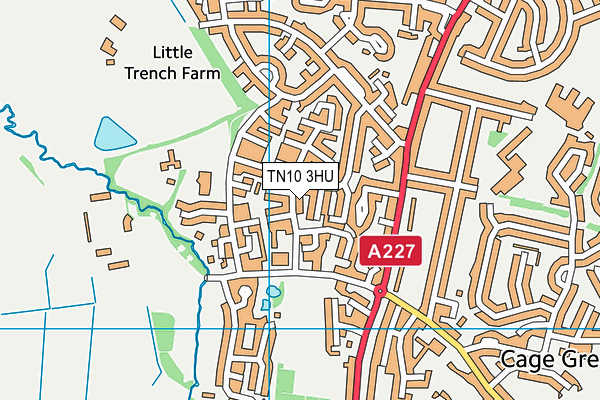 TN10 3HU map - OS VectorMap District (Ordnance Survey)