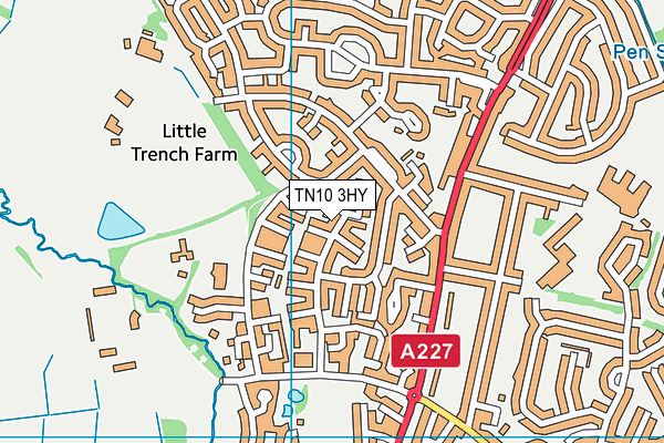 TN10 3HY map - OS VectorMap District (Ordnance Survey)