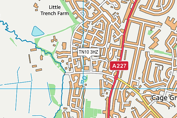 TN10 3HZ map - OS VectorMap District (Ordnance Survey)