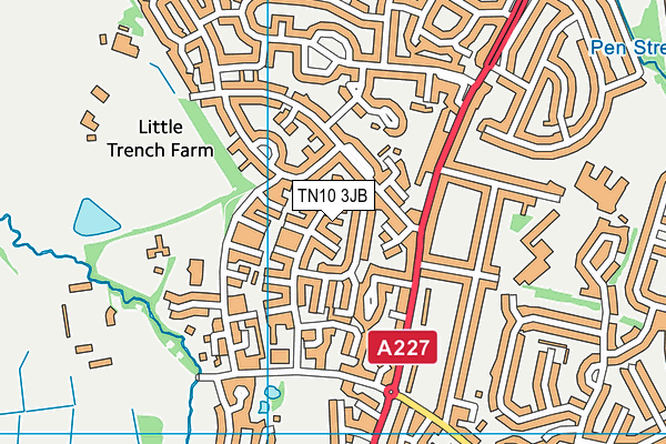 TN10 3JB map - OS VectorMap District (Ordnance Survey)