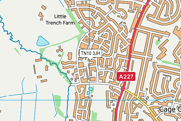 TN10 3JH map - OS VectorMap District (Ordnance Survey)
